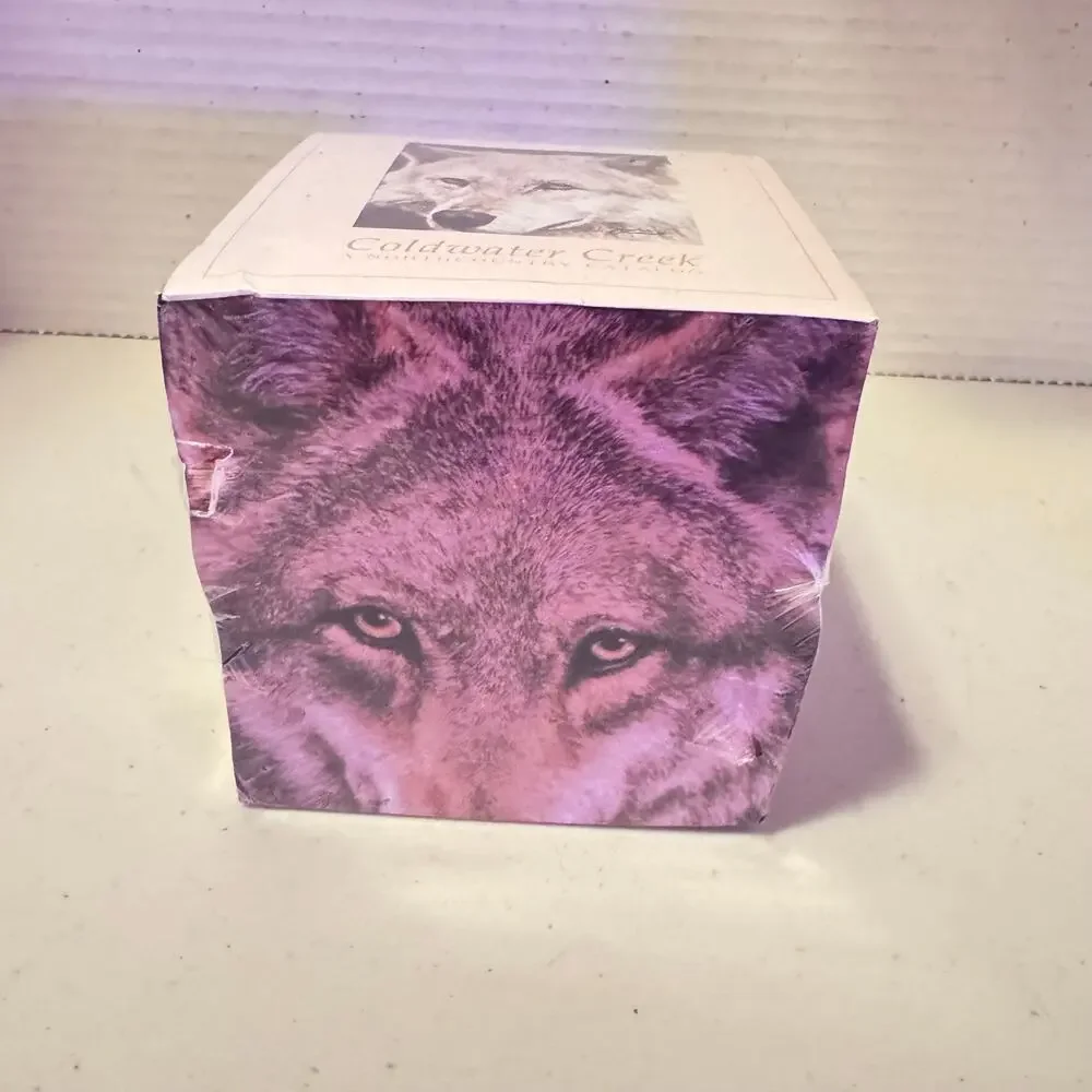 Coldwater Creek *sealed* Wolf Note Cube